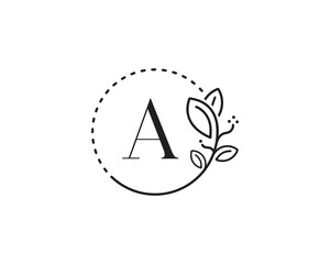 Elegant Floral Flower Logo Concept icon symbol sign Design Element. Natural Products, Cosmetics, Ecology, health Care, yoga, spa Logotype. Vector illustration template