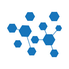 Obraz na płótnie Canvas Neuron logo or nerve cell logo design,molecule logo illustration template icon with vector concept
