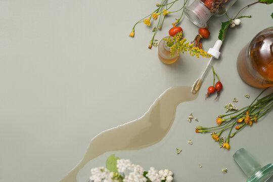 natural cosmetic beauty concept