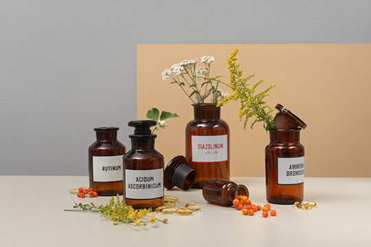 alternative natural beauty cosmetic concept 