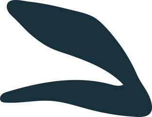 Floral element flower, tropical leaves, abstract geometry