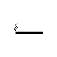 Smoking cigarette icon. Unhealthy, nicotine, smelly. The vector illustration can be used for topics like rest, bad habits, tobacco