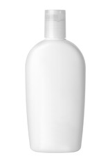 white cosmetic bottle