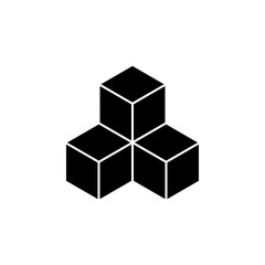 cube Icon. In Trendy Design Vector. vector illustration on white background