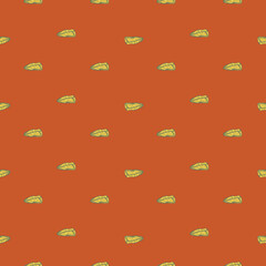 Beret engraved seamless pattern. Vintage headdress in hand drawn style.