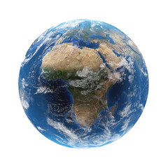 focus on continent Africa, planet earth world globe 3d-illustration. elements of this image furnished by NASA © wetzkaz
