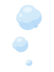 かわいい煙のイラスト