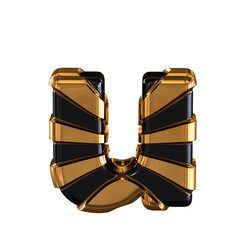 Gold letter u © oleg