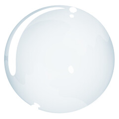 Obraz premium Isolated bubble on a white background - Design illustration element