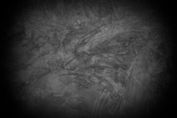 Naklejka premium Old wall texture cement dark black gray background abstract grey color design are light with white gradient background.