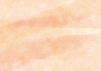 オレンジの水彩風のパステルな暖かい背景素材