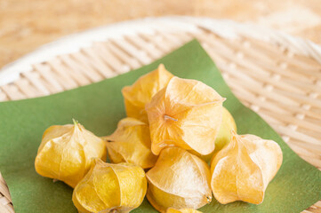 自家製の食用ほおずき