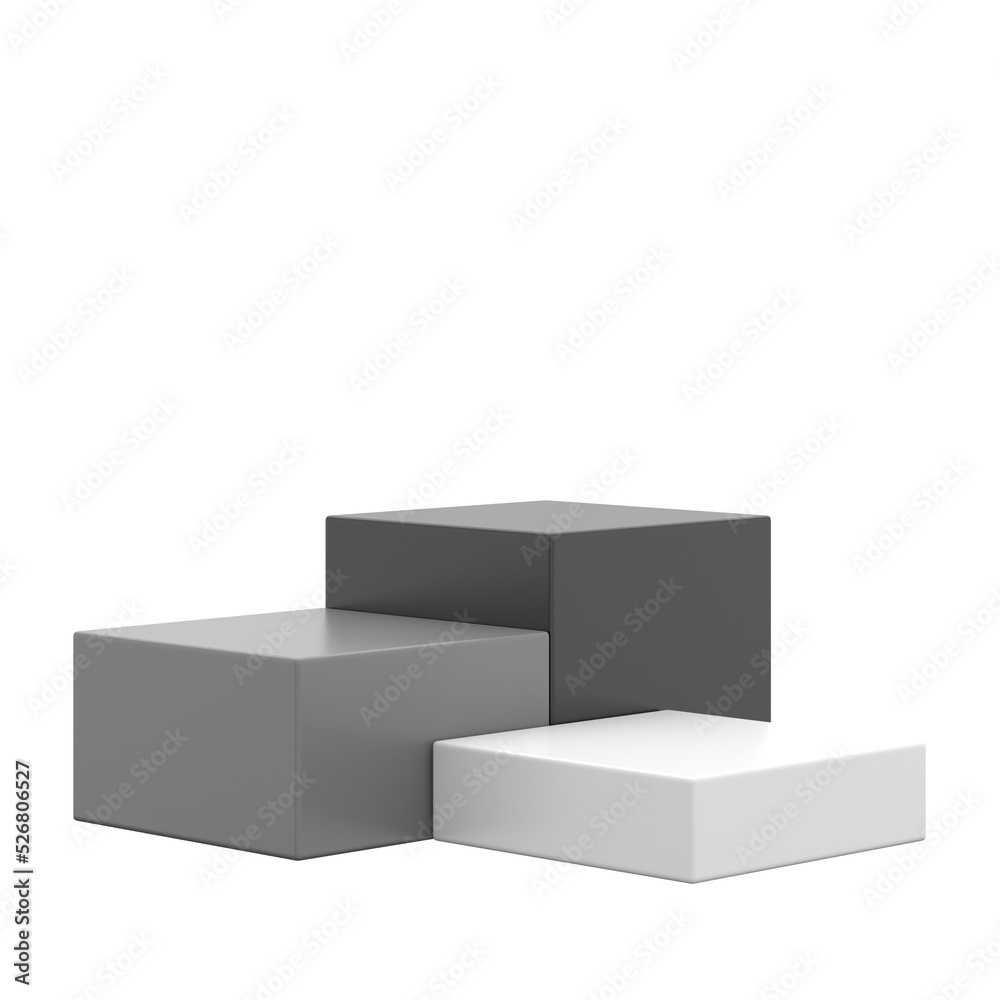 Wall mural display stand. product display. 3d element.