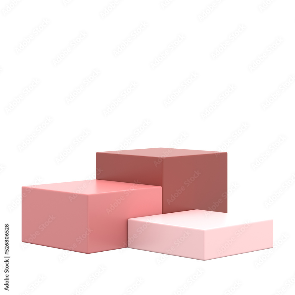 Wall mural display stand. product display. 3d element.