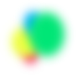 Colorful Blurry Abstract Shape