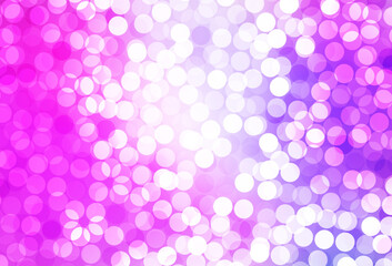 Light Purple, Pink vector background with bubbles.