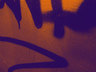 Bright streaks of paint on a wall. Empty abstract background.
