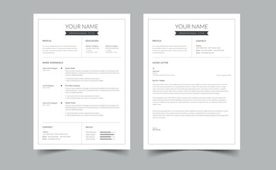 Professional Resume, Resume design template, cv design,