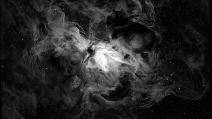 White 3D Render Space galaxy cloud cosmos realistic illustration background