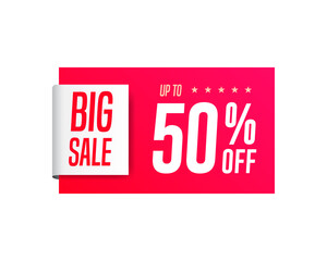 Big Sale Up To 50% Off Shopping Label