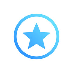 Fototapeta premium Bonus Point Star Color Vector Icon