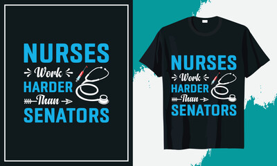 Daily Life Nurse T-shirt Design vector