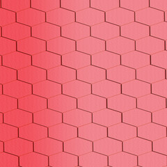 Pink Hexagon Background