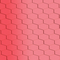 Pink Hexagon Background