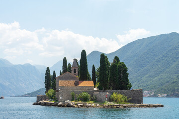 Island of Saint George is one of two islets off the coast of Perast in the Bay of Kotor,...