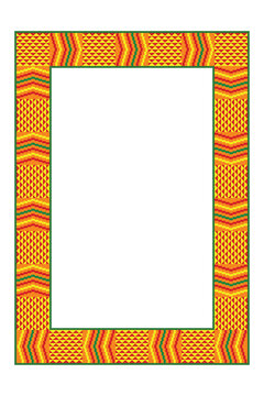 Kente Cloth Clipart Border