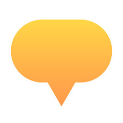 gradient speech bubble
