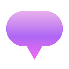 gradient speech bubble
