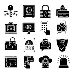 Security icons set