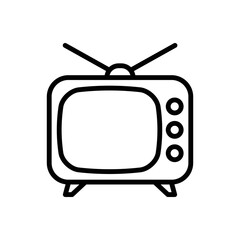 television icon vector design template in white background