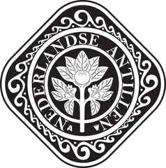 Netherland coin 50 cent 2010 vector design holland money