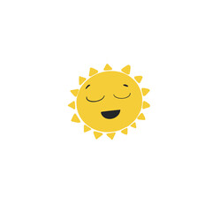 smiling sun cartoon