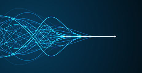 Abstract arrow direction. Technology background