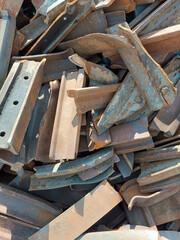 Restos de chatarra para reciclar