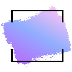 gradient brush stroke square frame

