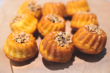 Catering banquet table, beautifully decorated with variety selection of different food snacks and appetizers on a corporate birthday party event or wedding celebration, delicatessen setting