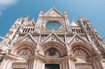 Obraz premium Beautiful view of Siena in Tuscany. Siena Palio day.