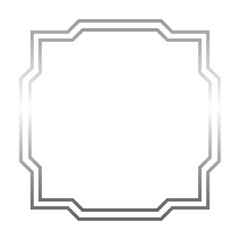 silver abstract frame border
