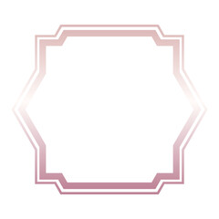 rose gold abstract frame border
