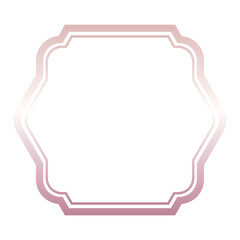 rose gold abstract frame border
