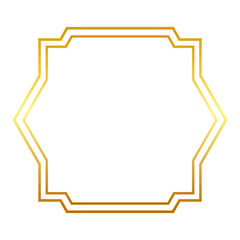 gold abstract frame border
