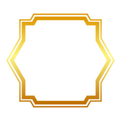 gold abstract frame border
