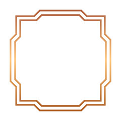 bronze abstract frame border
