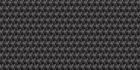 Fototapeta premium Monochrome geometric grid Pixel Art style background Modern black and white abstract mosaic texture