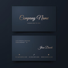 Luxury Business Card Editable Template	
