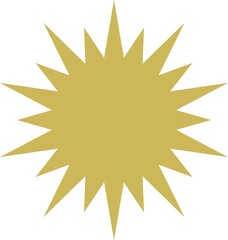 Gold Burst Shape